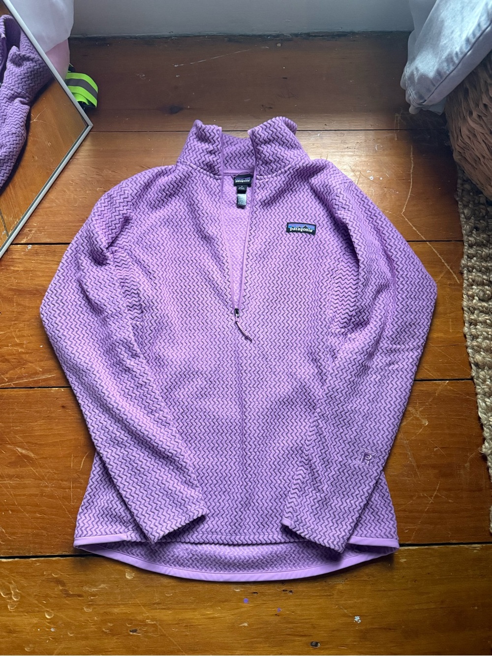 Patagonia Purple Half-Zip Turtleneck Pullover